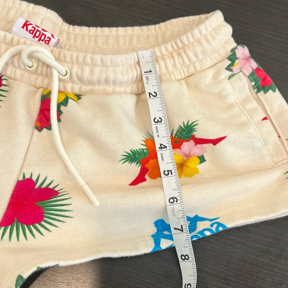 KAPPA Hawaiian Logo Multicolor Floral Summer Beach Shorts Women's XL - Picture 7 of 7